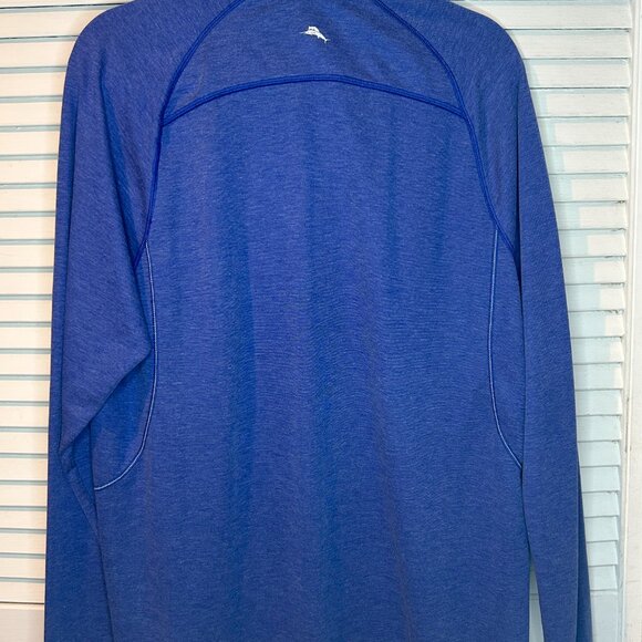 Tommy Bahama Blue Long Sleeve 1/4 Zip Sz M - Picture 3 of 7